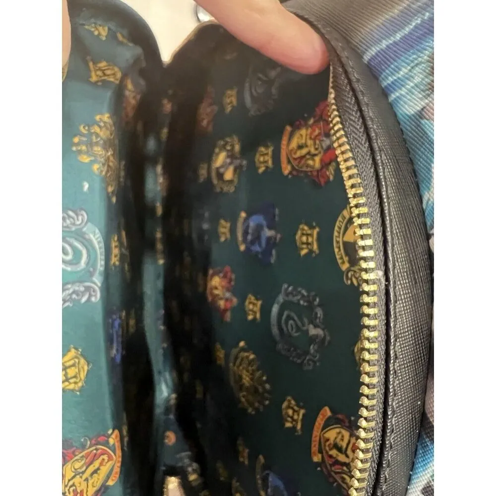 Harry Potter TRILOGY SERIES 2 Triple Pocket Loungefly Wizardry Mini Backpack NWT - Image 9