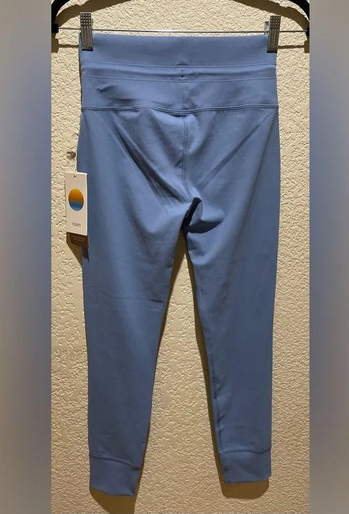 NWT Vuori Daily Leggings Isle Blue Breathelnteock Size S - Image 7
