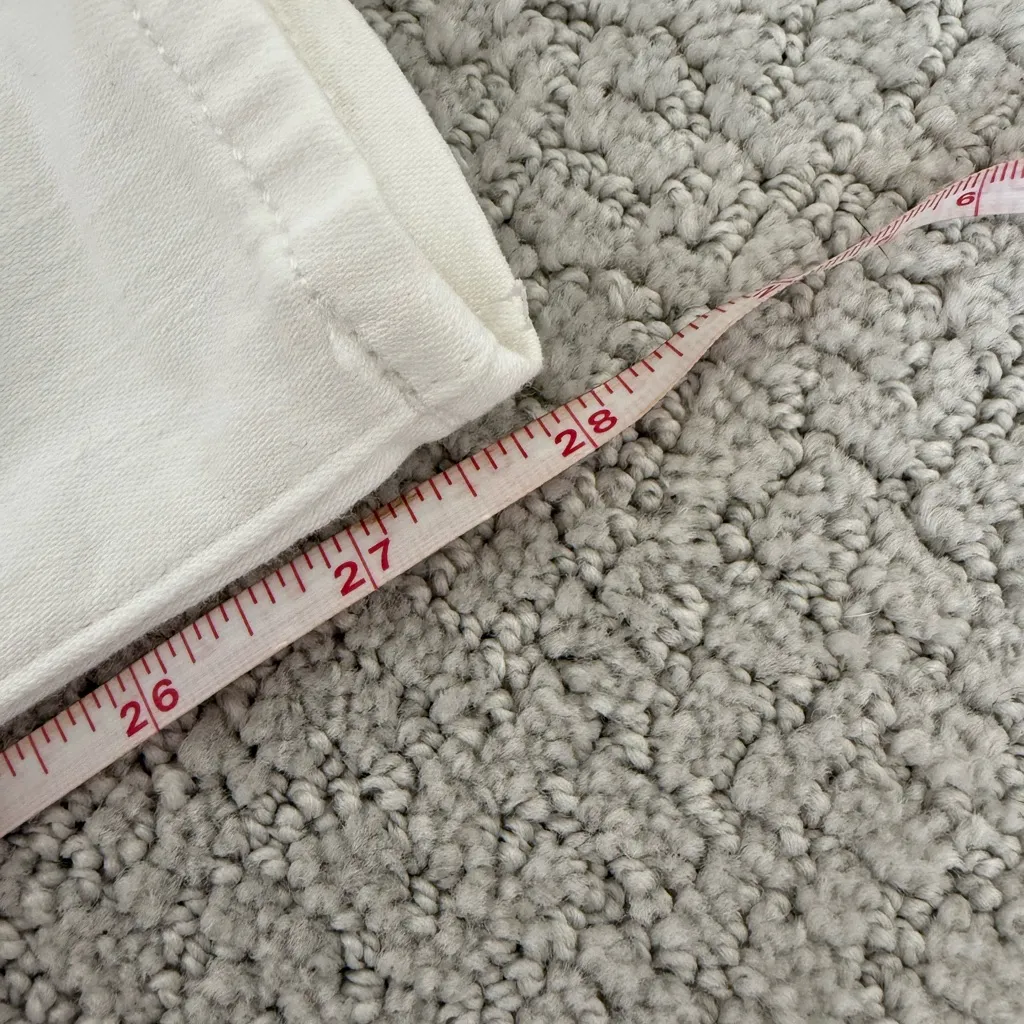 J. Crew Jeans Womens Size 24 Cropped Toothpick White Skinny Cotton Stretch Denim - Image 7