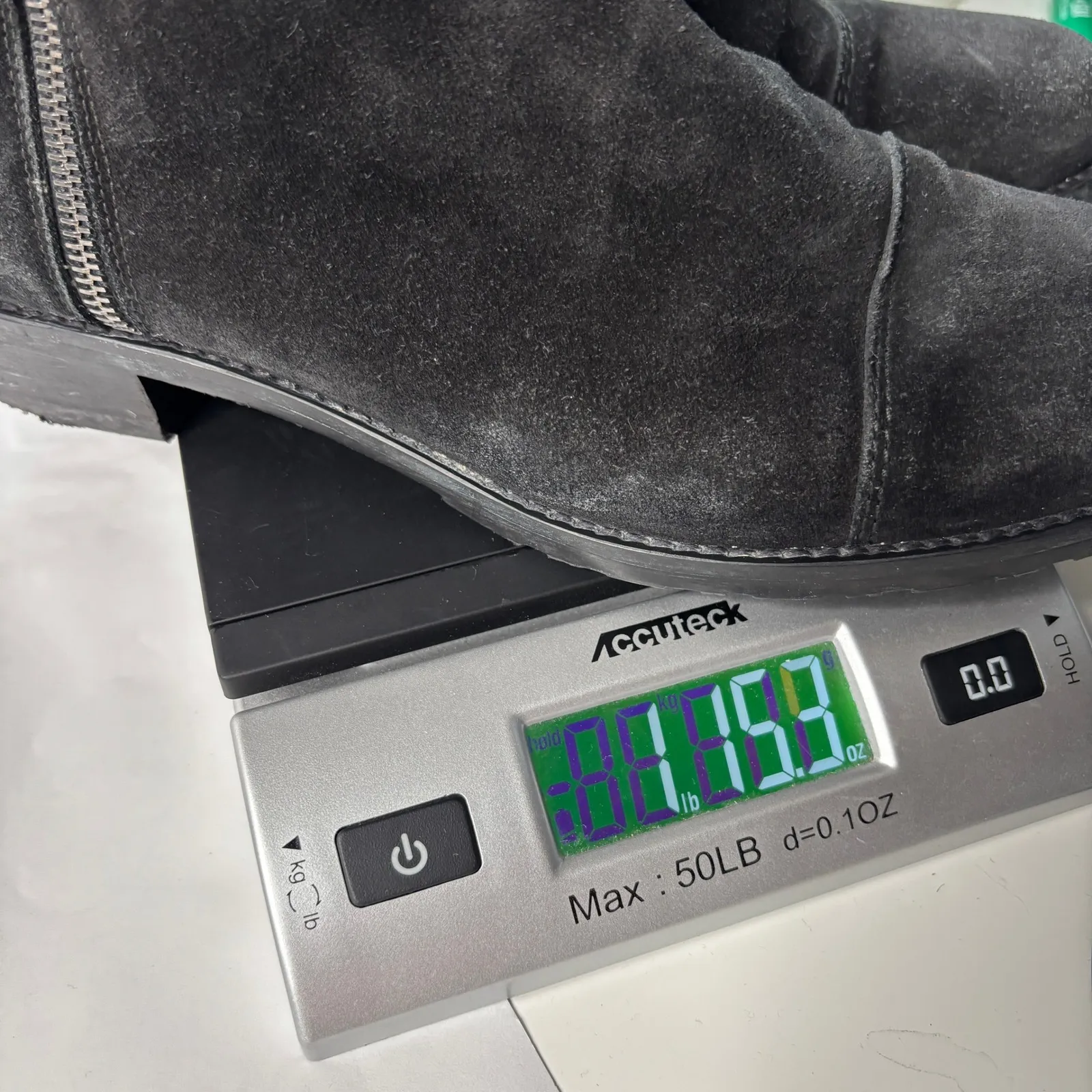 Stuart Weitzman Black Suede Boots 8.5 - Side Zip, Leopard Lined, Made in Spain - Image 11