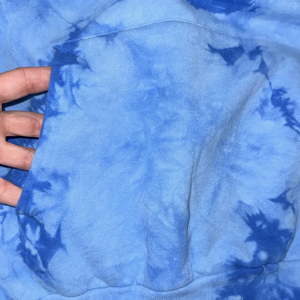 Assholes Live Forever woman size XL hoodie sweatshirt blue - Image 6