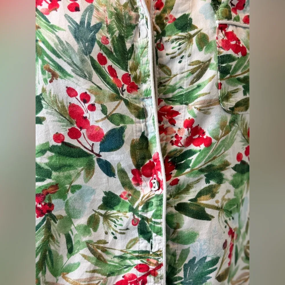 Stars Above 100% Cotton Pajamas Set Juniper Holly Pip Cranberry S Small F - Image 8