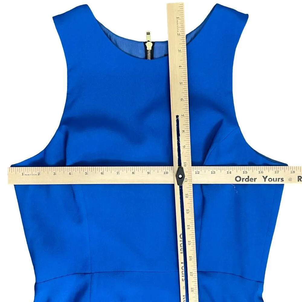 Naven Vegas Blue Siren Gown Sleeveless Maxi Dress size L Chiffon NEW Tags - Image 4