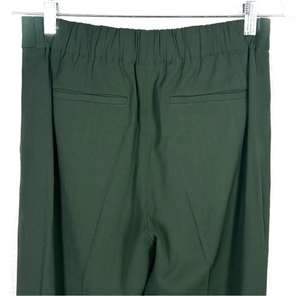 Vince  straight leg trouser pull on green pants size XS - Image 4