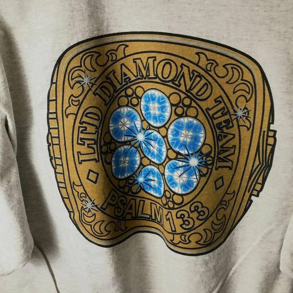 Vintage Respect Is Earned Not Given T Shirt Religious Diamond Team Gray XL - Image 8