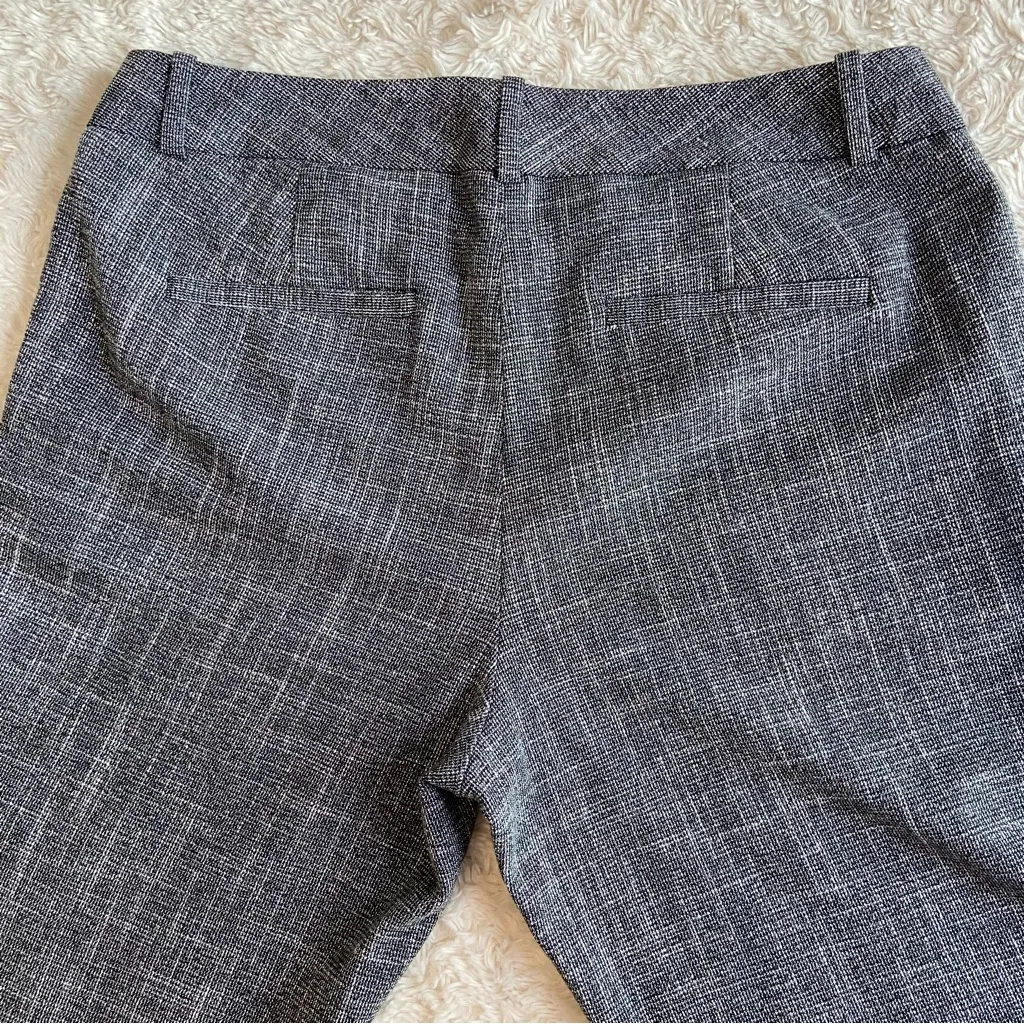 NEW The Limited Drew Fit Cropped Pants Black White Grey Knit NWOT Size 6 - Image 5