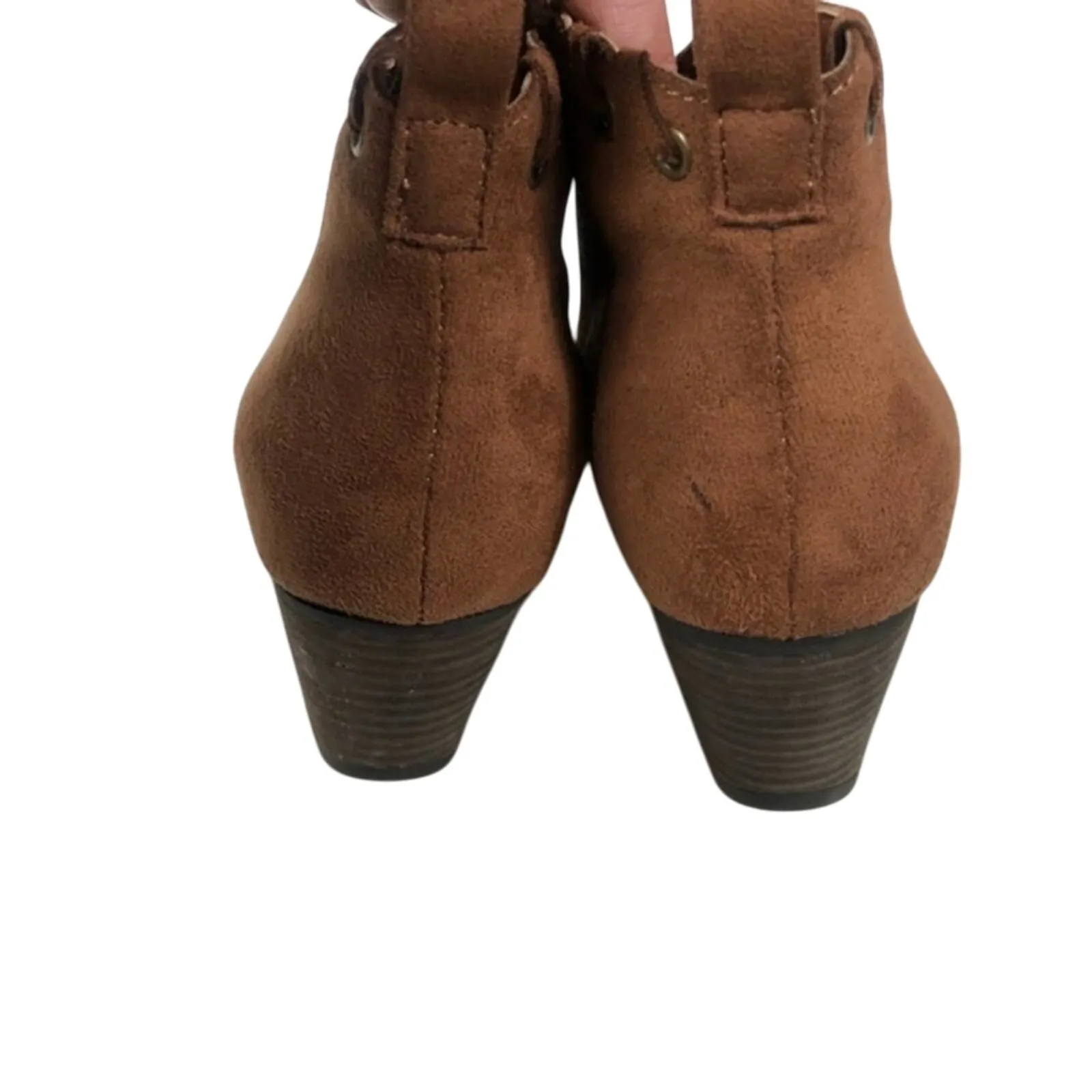 Coconuts by Matisse Ankle Boots Womens 8 Brown Suede Pointed Toe Western Boho - Image 4