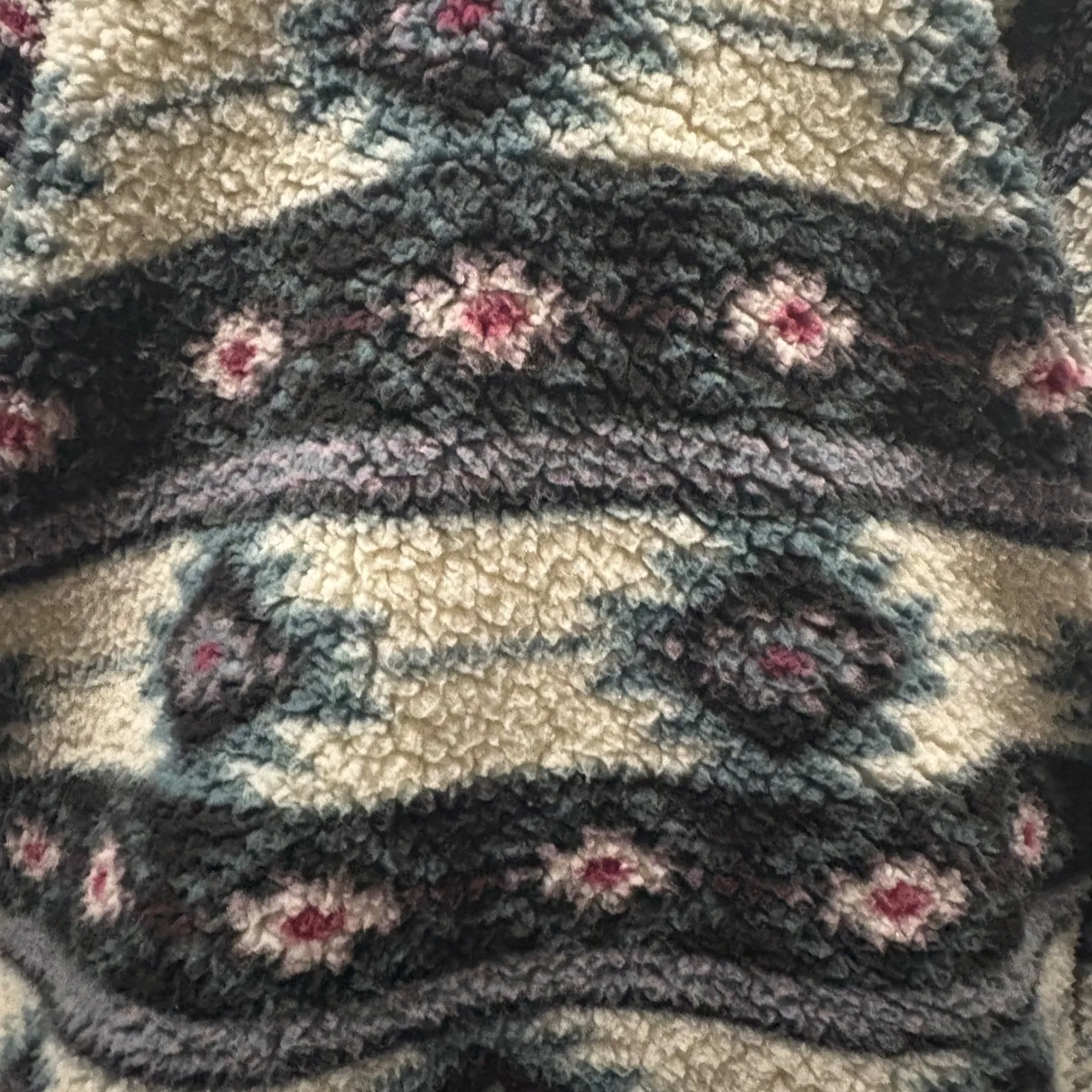 Roper Southwestern Print Fleece Quarter Zip Pullover Cowgirl Chic Womens Size XS - Image 2