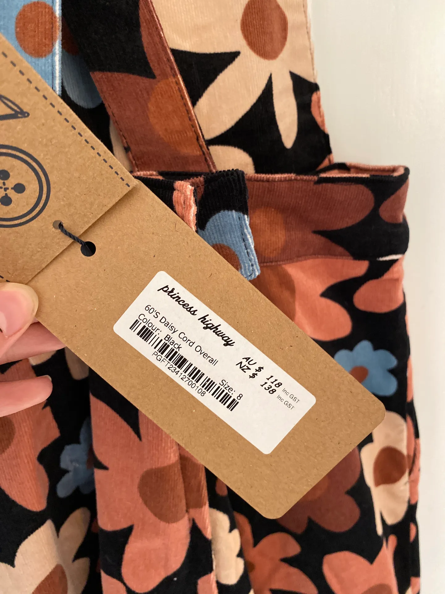 Princess highway Cordoury Overalls Multi Size 8 - Image 4