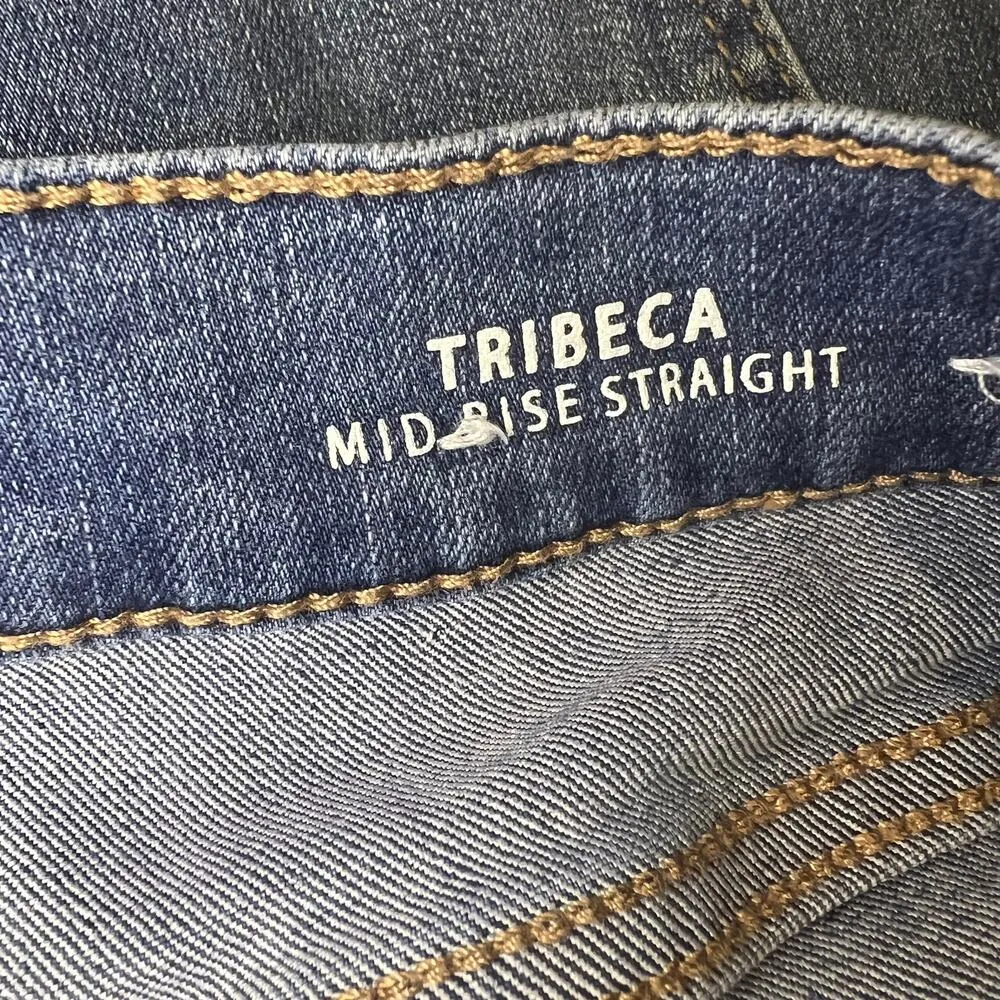 Nicole Miller Women's Tribeca Mid Rise Straight Leg Jeans Size 10 - Image 4