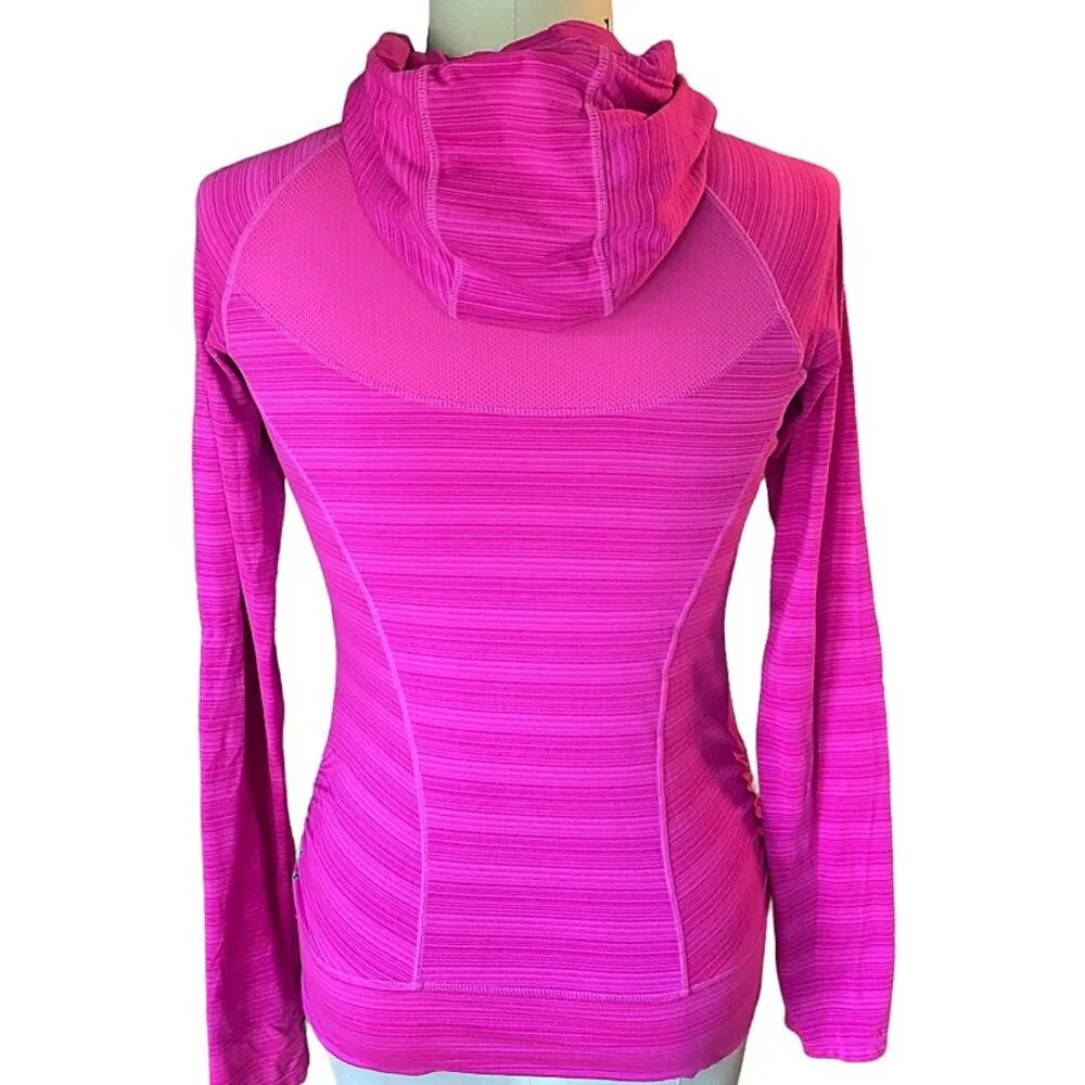 MONDETTA Ladies Activewear Fuchsia Pink Workout Running Hoodie ~ SMALL - Image 3