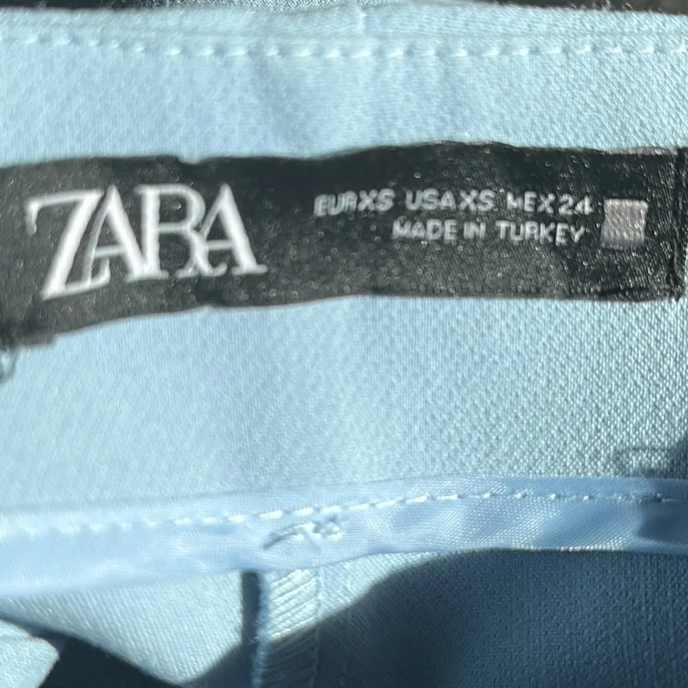 Zara dress shorts baby blue gold‎ buttons #1608/032/406 Size XS blogger favorite - Image 8