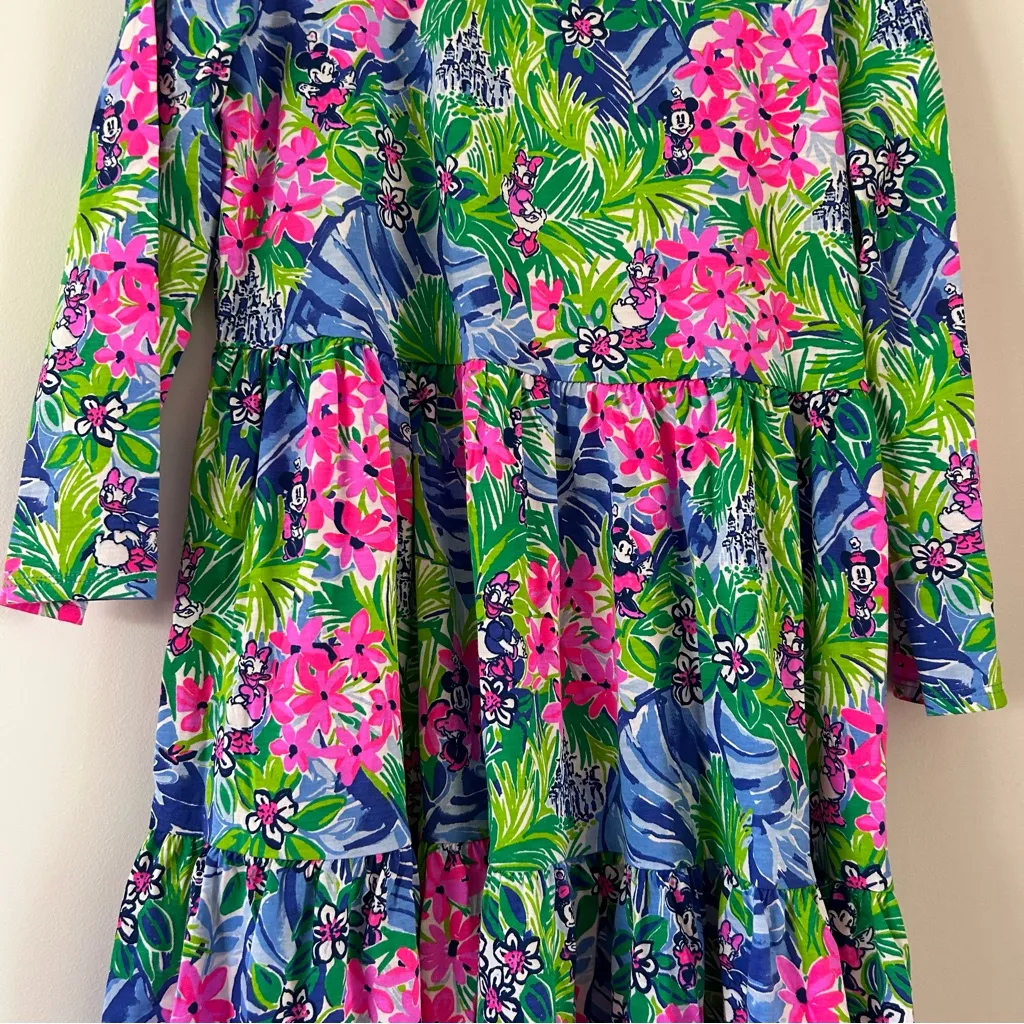 Lilly Pulitzer x Disney Collab Geanna 3/4 Sleeve Dress Size S RARE - Image 4