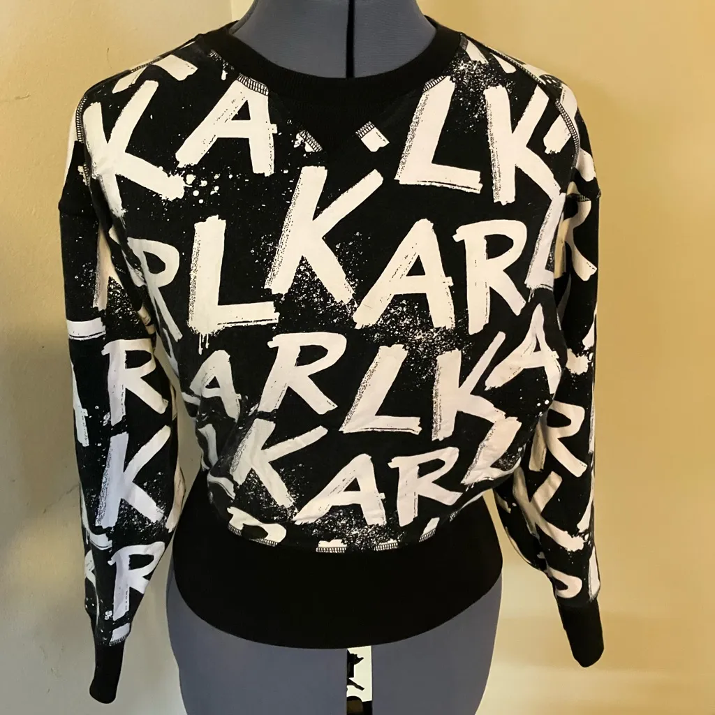 KARL LAGERFELD PARIS Graffiti Pullover - Image 2