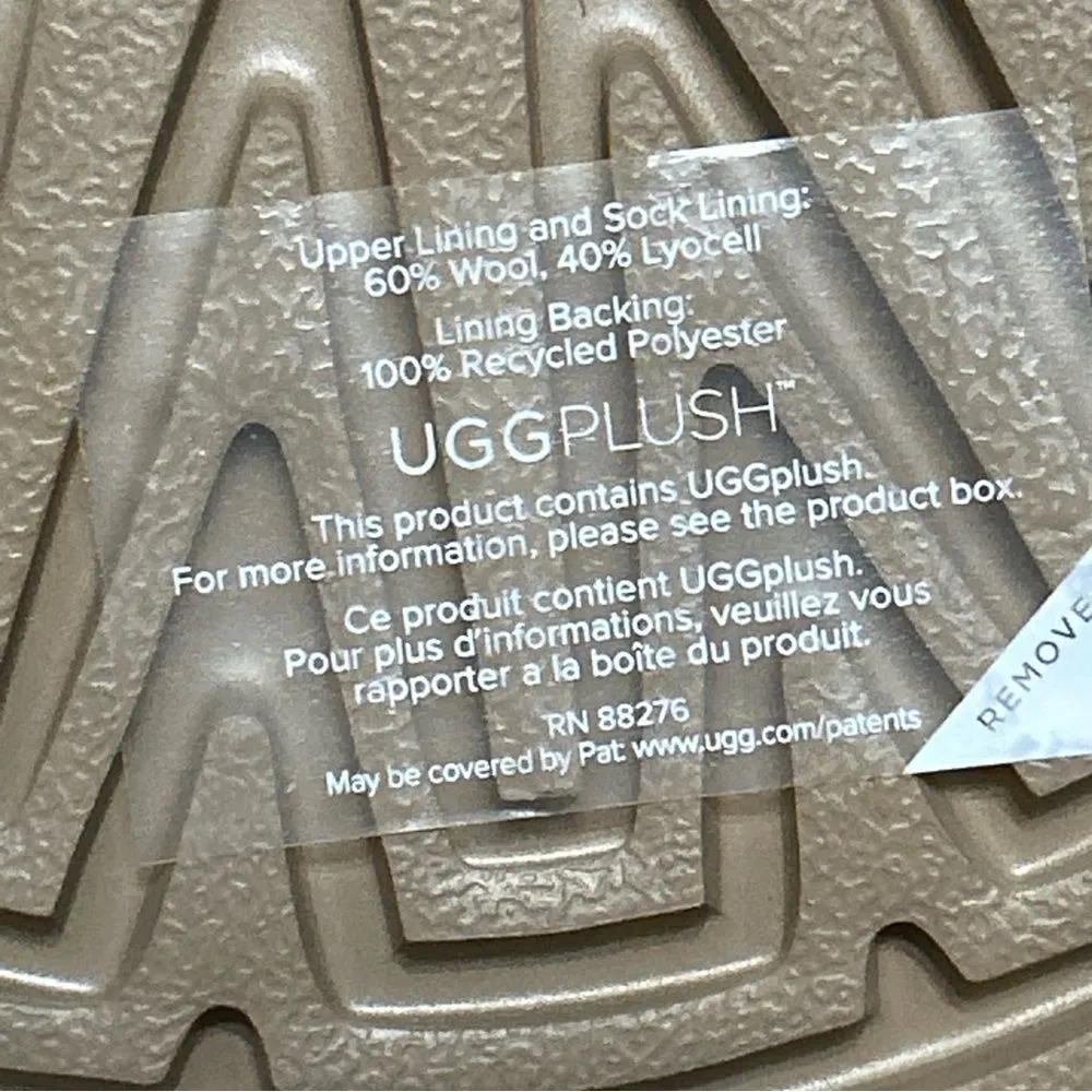 UGG chestnut suede fur platform heeled ankle boots booties shoes women’s 9 new - Image 6