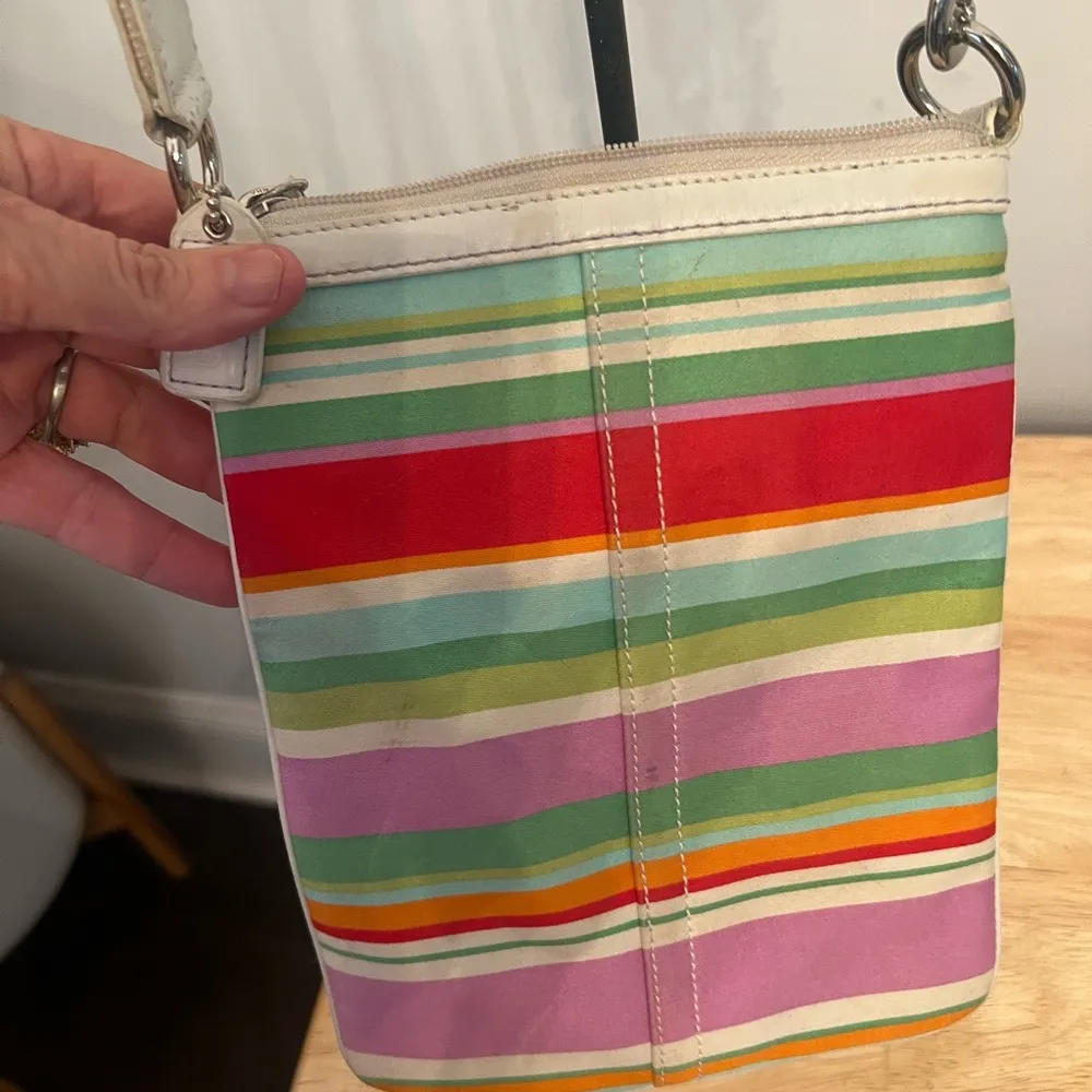 Coach Multicolor Striped Bag - Image 2