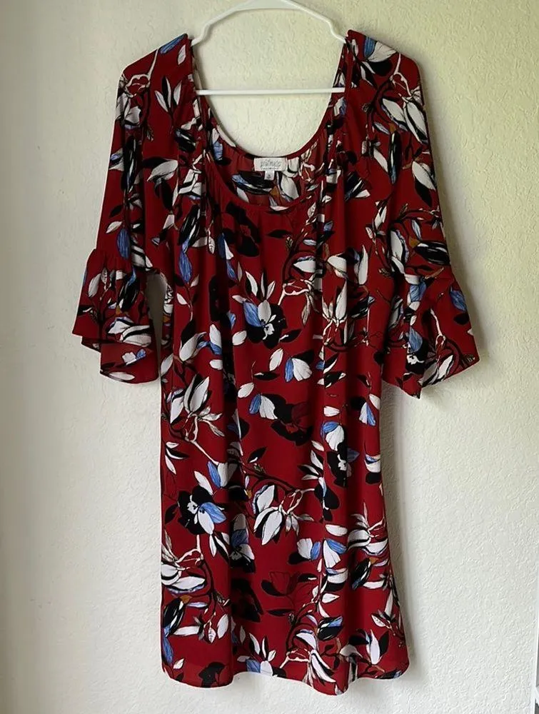 SOULMATES Plus Size 1X Fall Floral Print Dress - Image 16