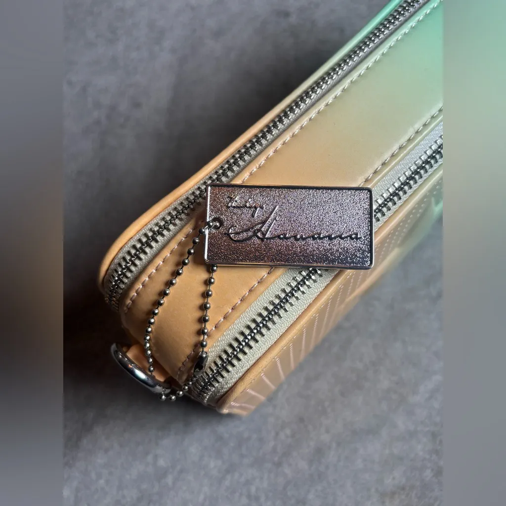 Vintage Havana Gradient Star Crossbody Bag - Green Mint and peach π - Image 5