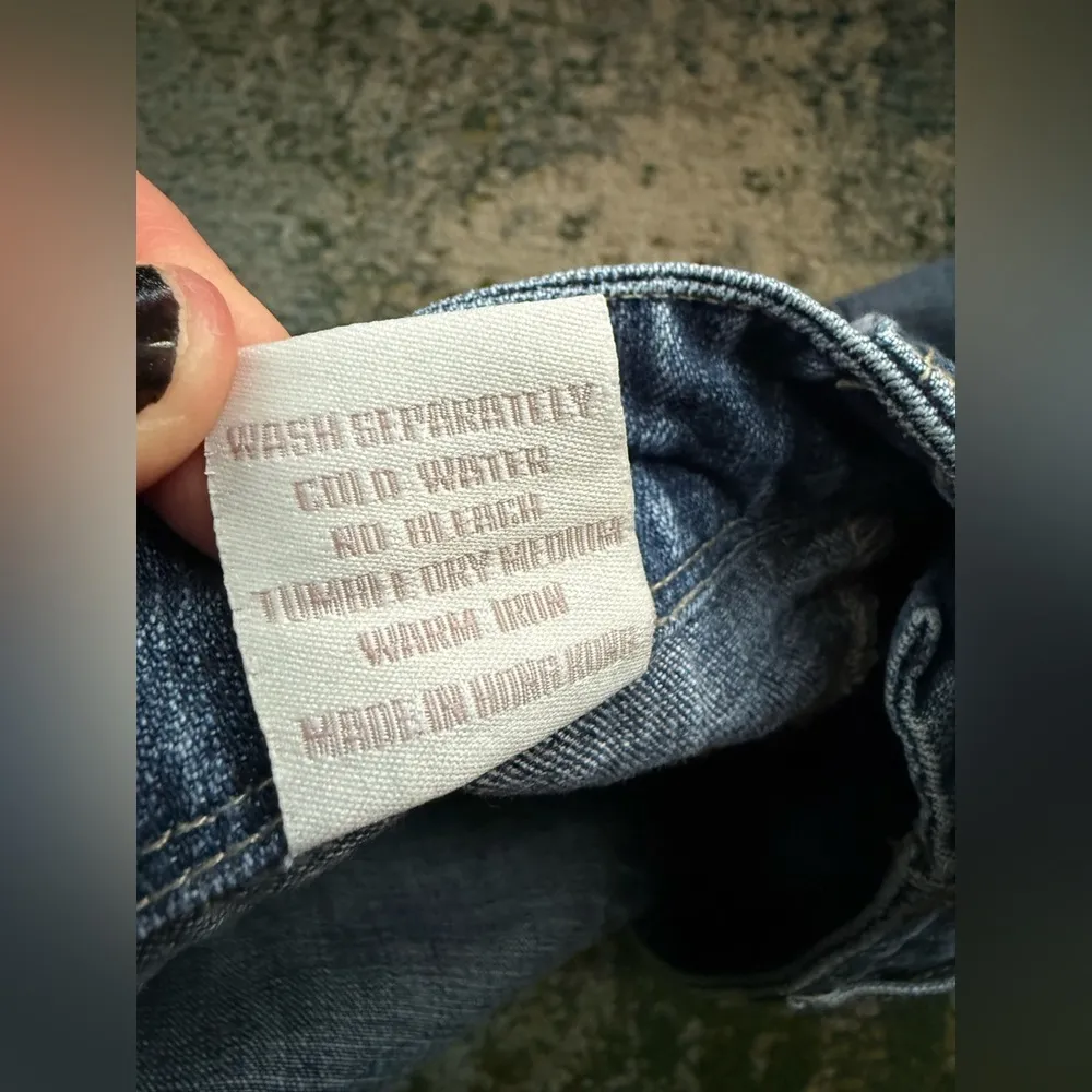 Vintage 90s BKE Midtown low rise button fly denim jean shorts, size 30 - Image 11