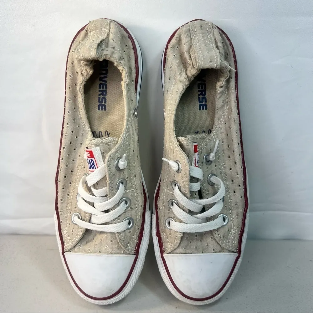 Converse Chuck Taylor Cinch Tan Eyelet Women's Shoe Size 8 #532 - Image 4