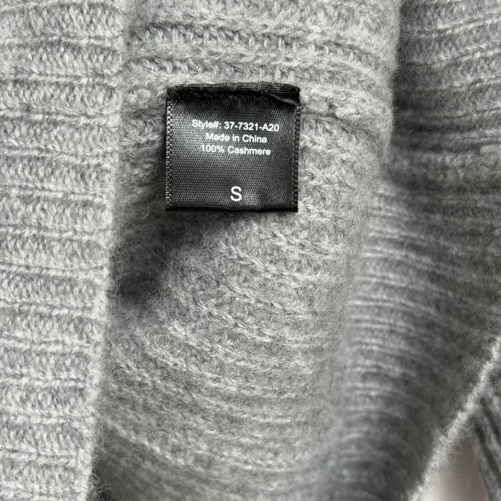 Jenni Kayne Cashmere Cocoon Cardigan in Heather Grey, Size Small - Image 7