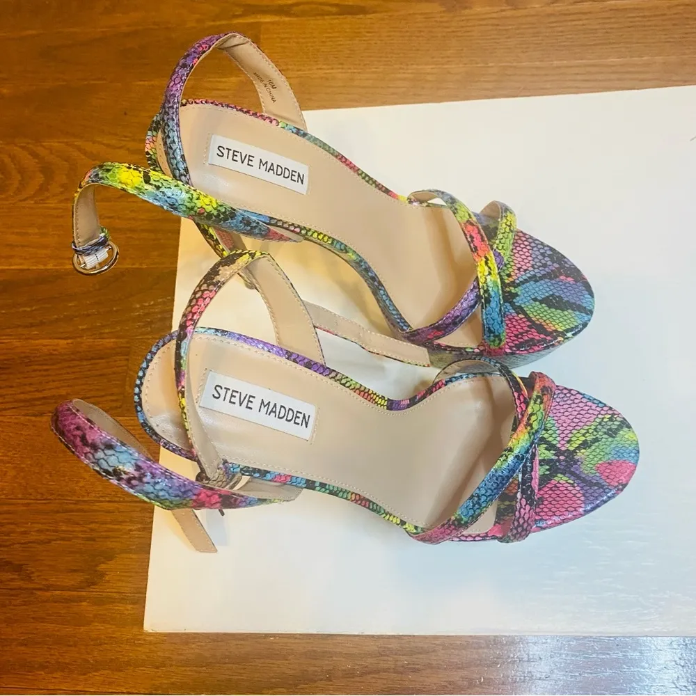 snake print high heels size 10 - Image 7