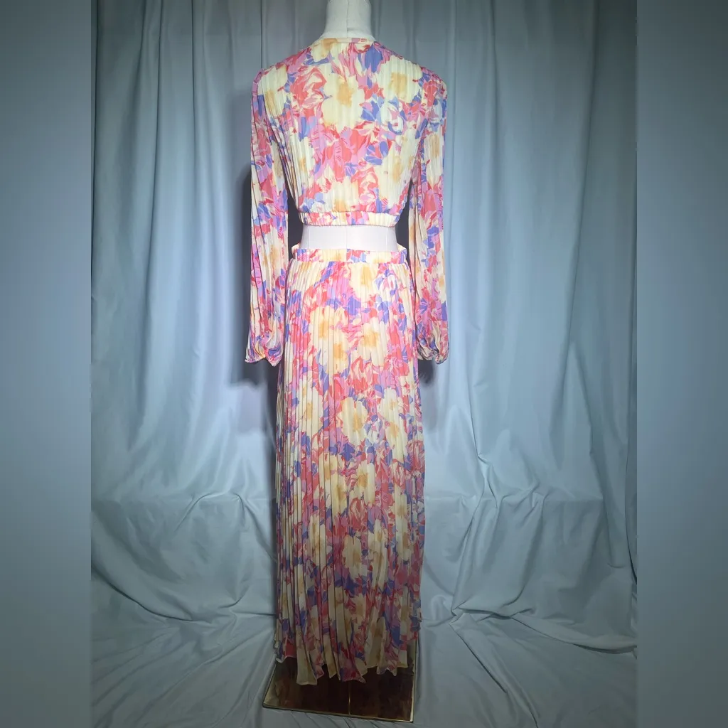 Astr The Label Revery Dress in Yellow Pink Floral | LP NWT - Image 7