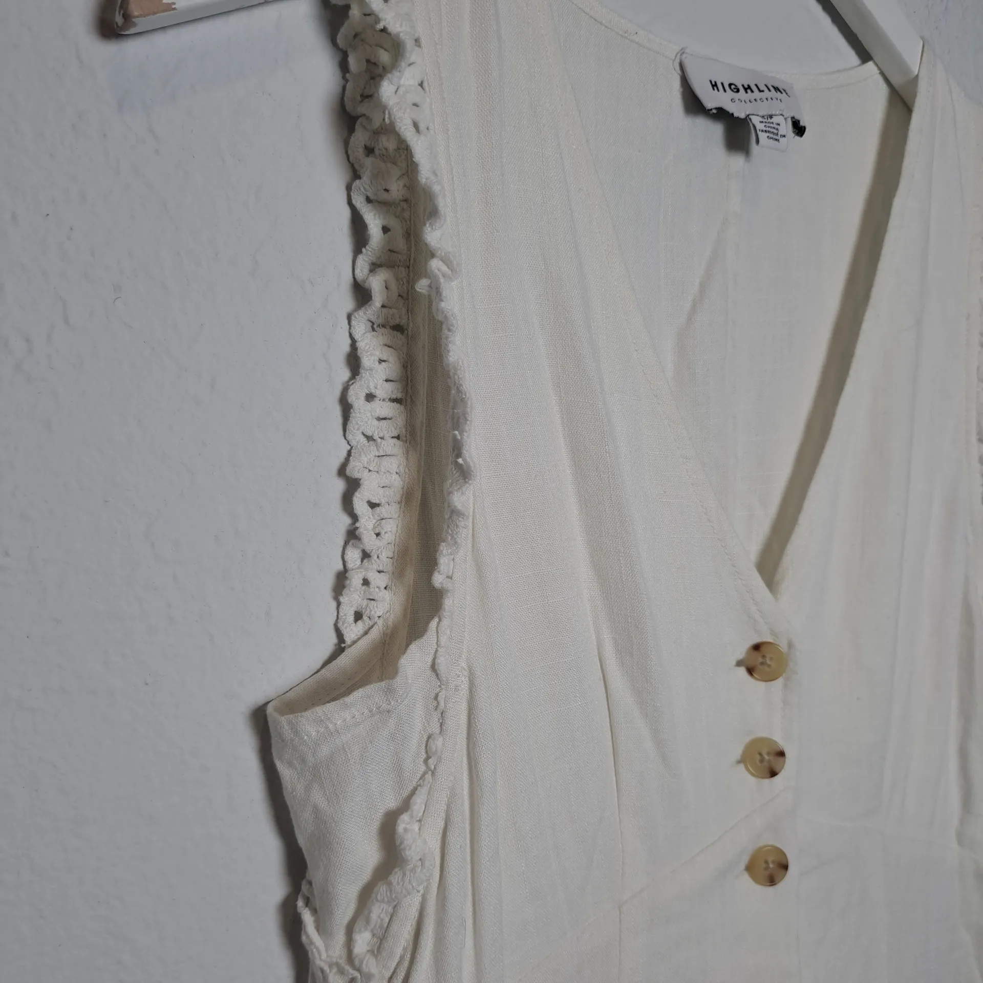 Chic Ivory Button-Down Dress - Image 3