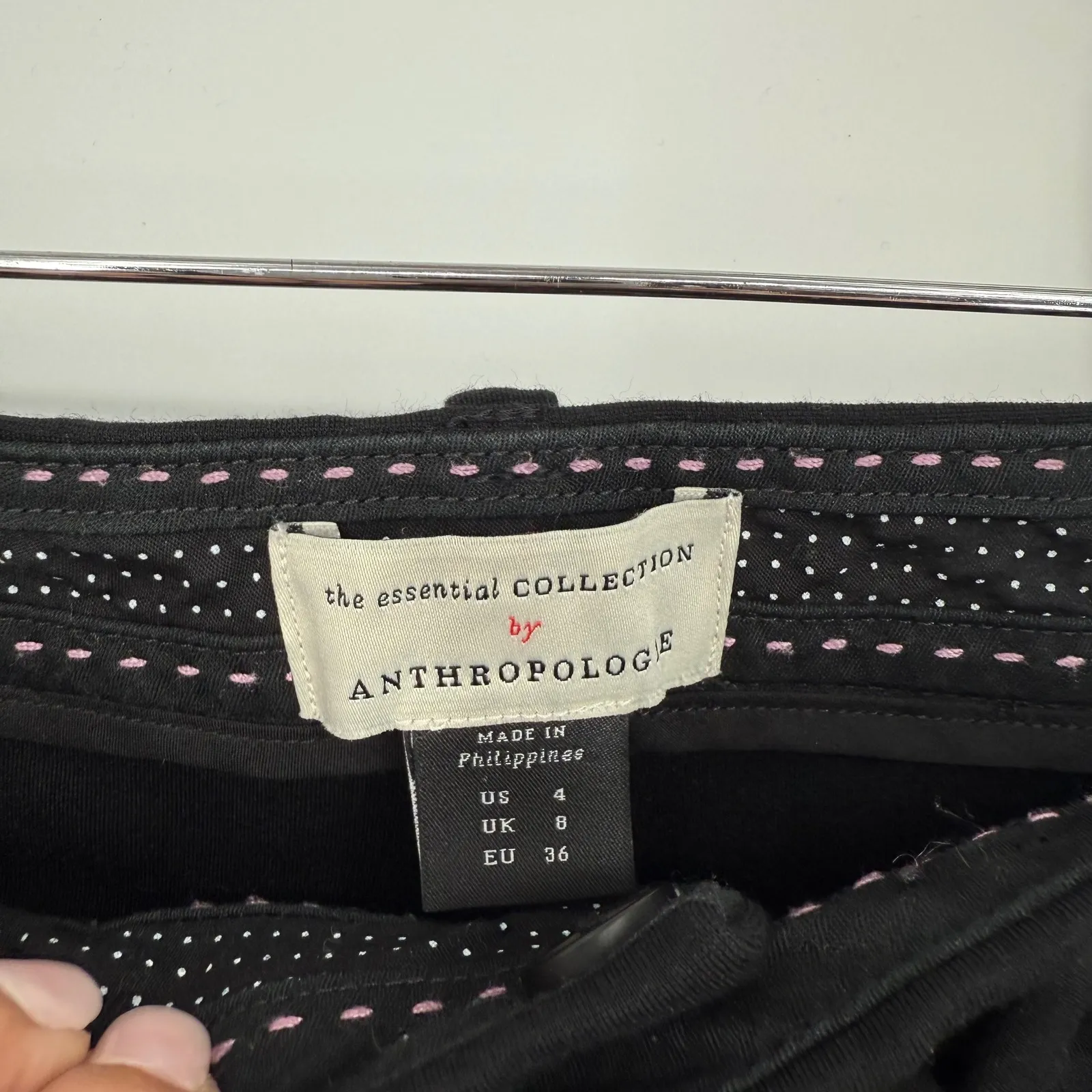 Anthropologie‎ The Essential Collection Black Career Dress Pants Size 4 - Image 4