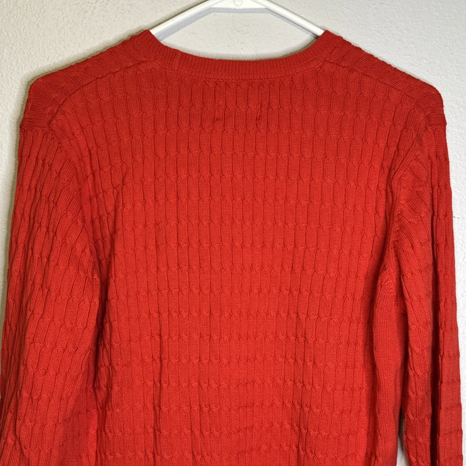 Pact Red Cableknit Sweater Tunic Mini Dress Organic Cotton Holiday Party Small - Image 10