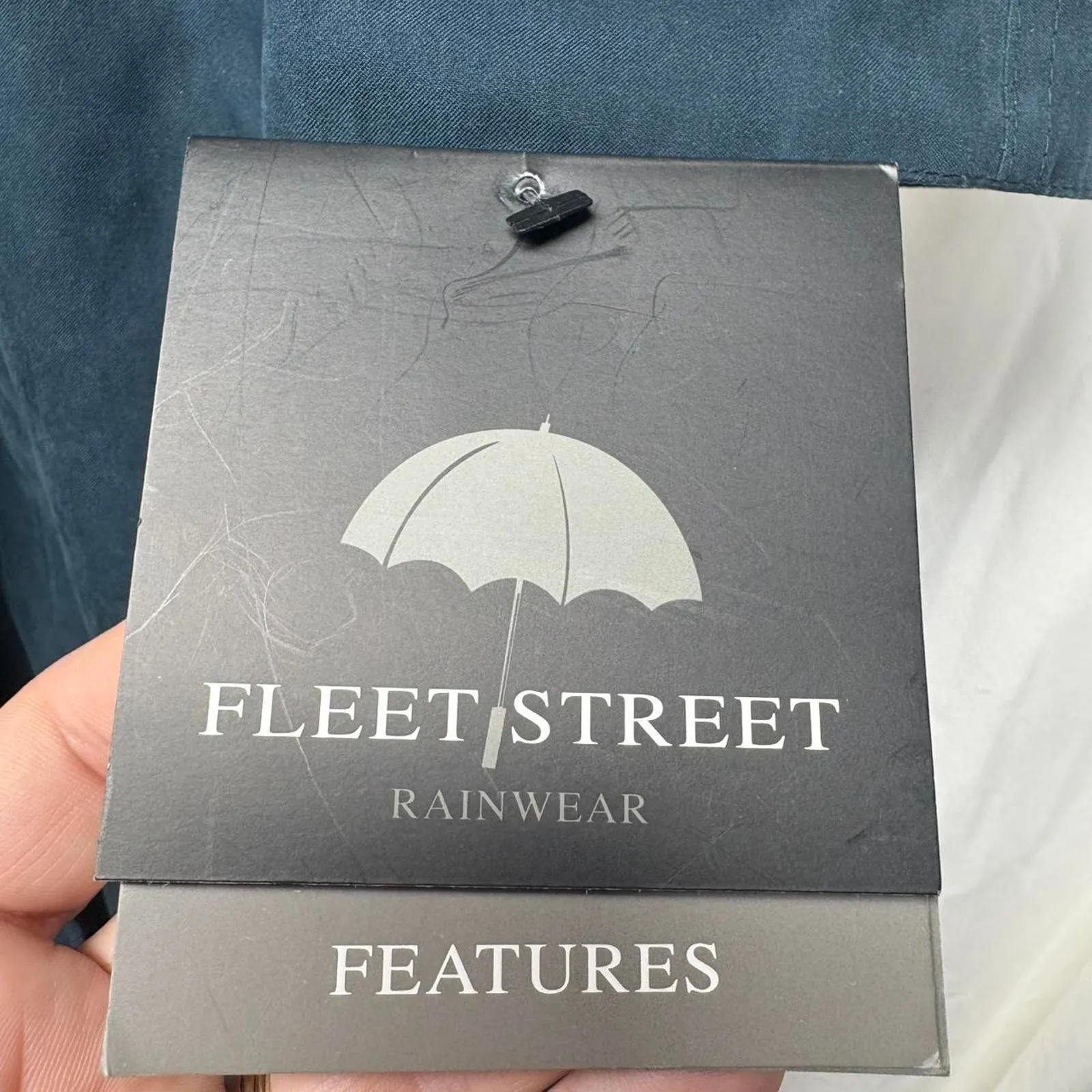 Blue 80s retro trench - Image 3