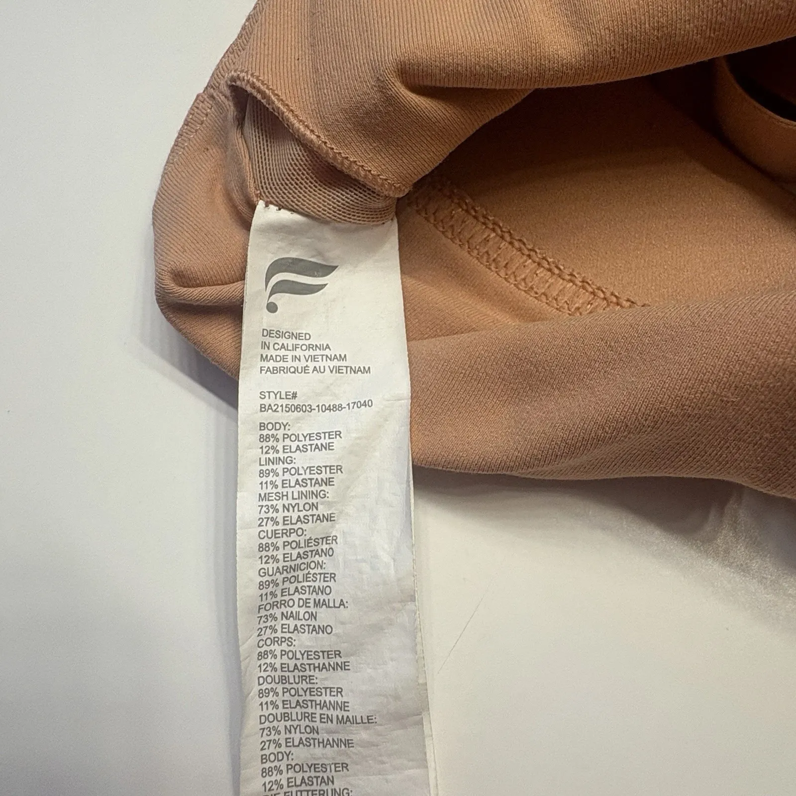 Fabletics All Day Every‎ Day Adjustable Sports Bra Size Medium Iridescent Copper - Image 10