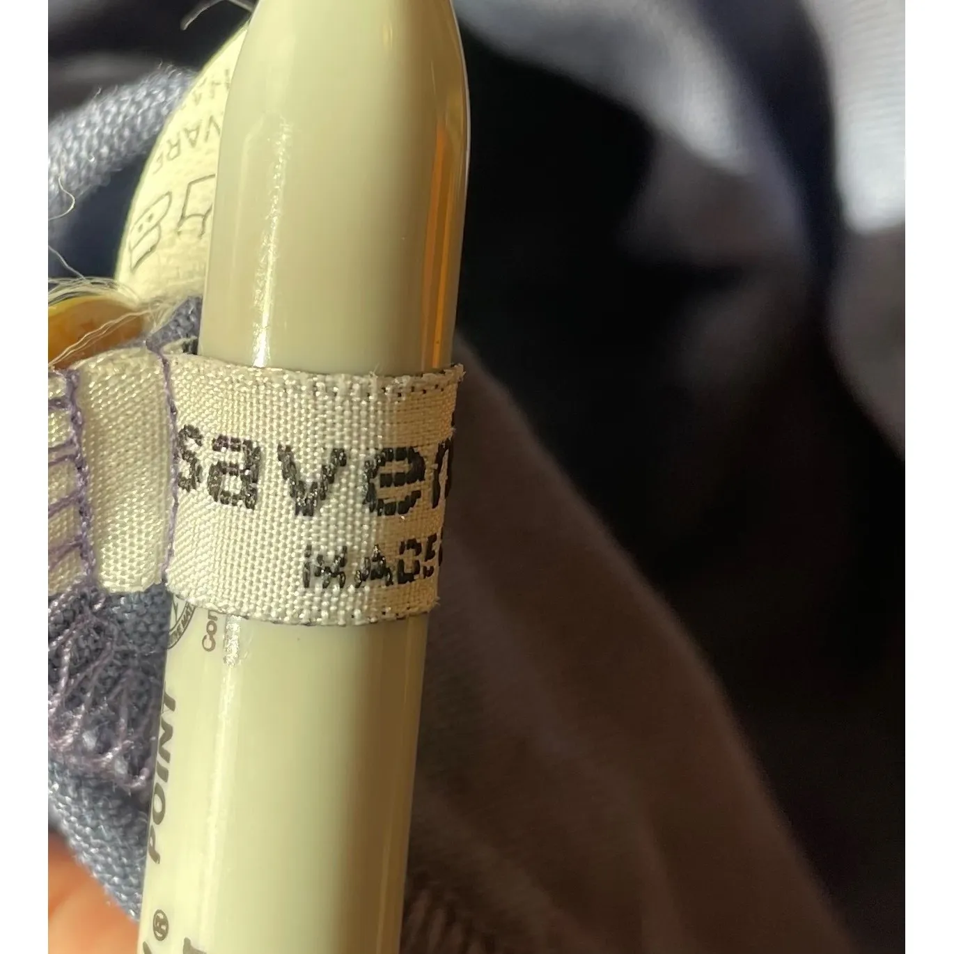 Saviera Milo Made in Italy Linen Dress Women‎ Size 46 Blue - Image 3