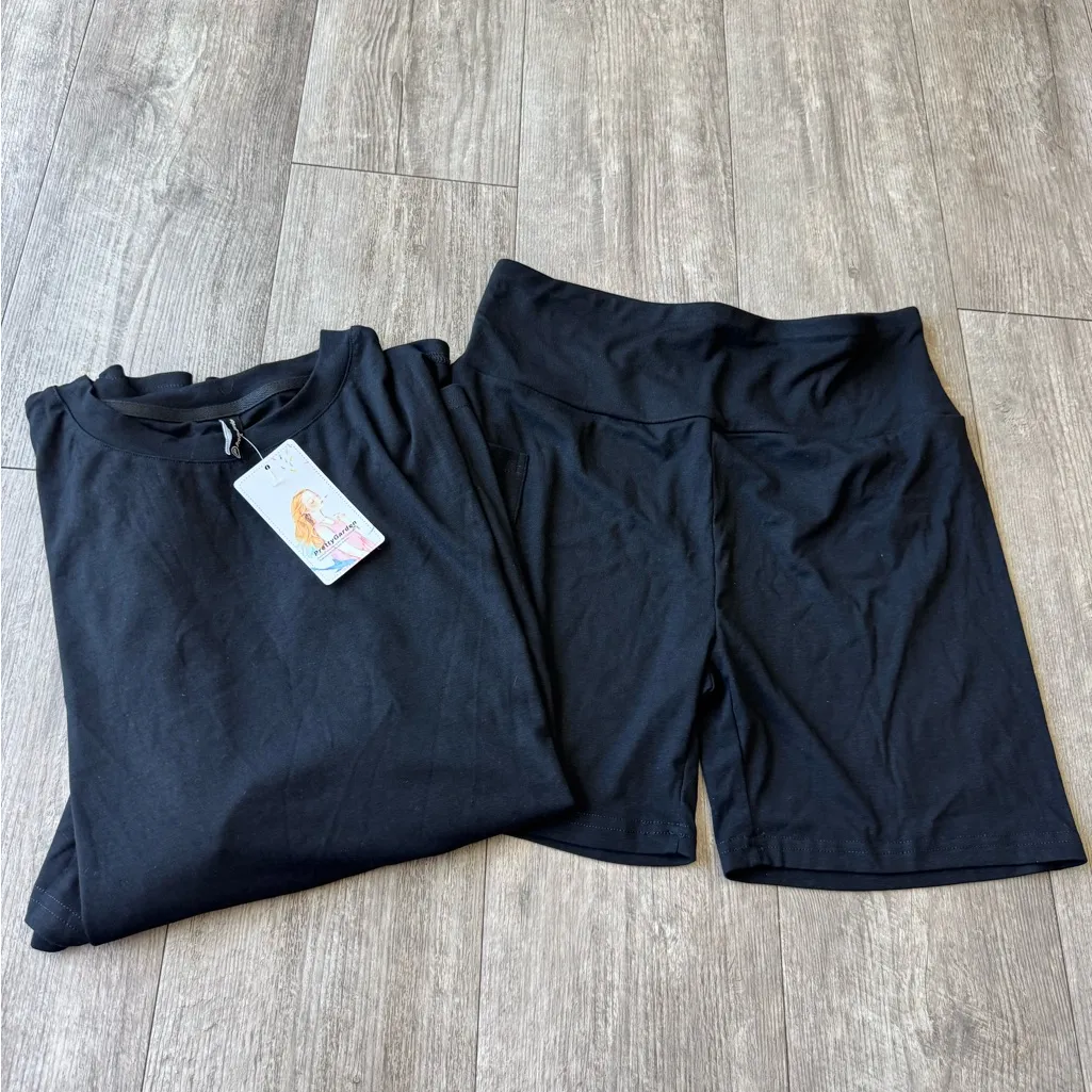 Pretty  garden Black Activewear Set - Image 3