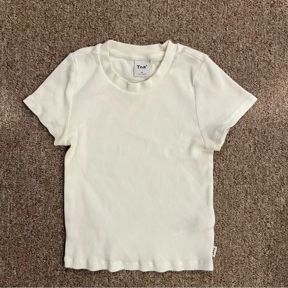 TNA White Ribbed T - Image 2