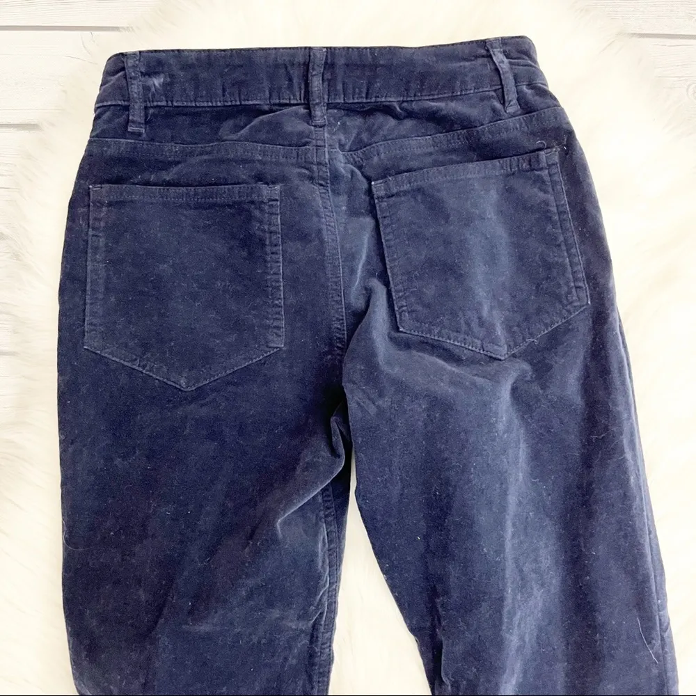 Boden Soho Skinny Blue Velvet Pants Size 2P - Image 4