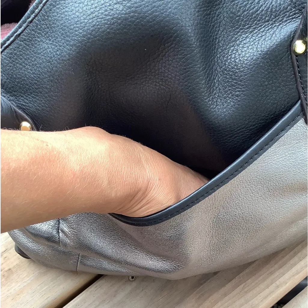 Beautiful large genuine leather bag 🌷🌷 Black - Image 10