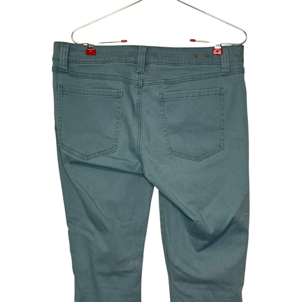 Cabi Women Jeans Skinny Leg‎ Denim Mid-Rise Casual Stretch Teal Blue Size 8 - Image 9