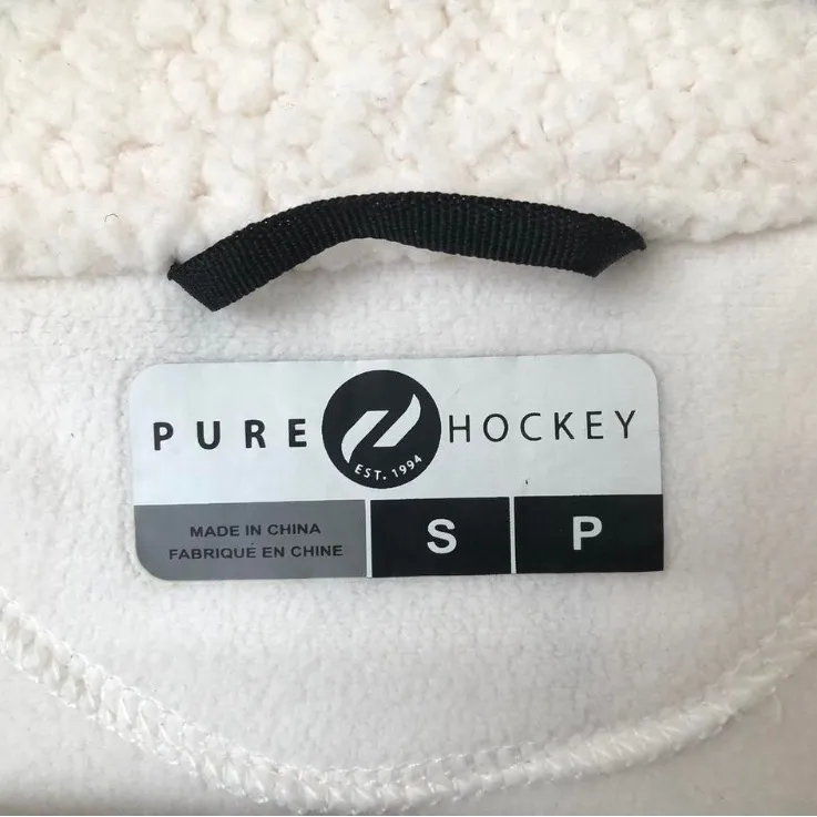Pure Hockey Women's Sherpa full zip Jacket Size S White - Image 11