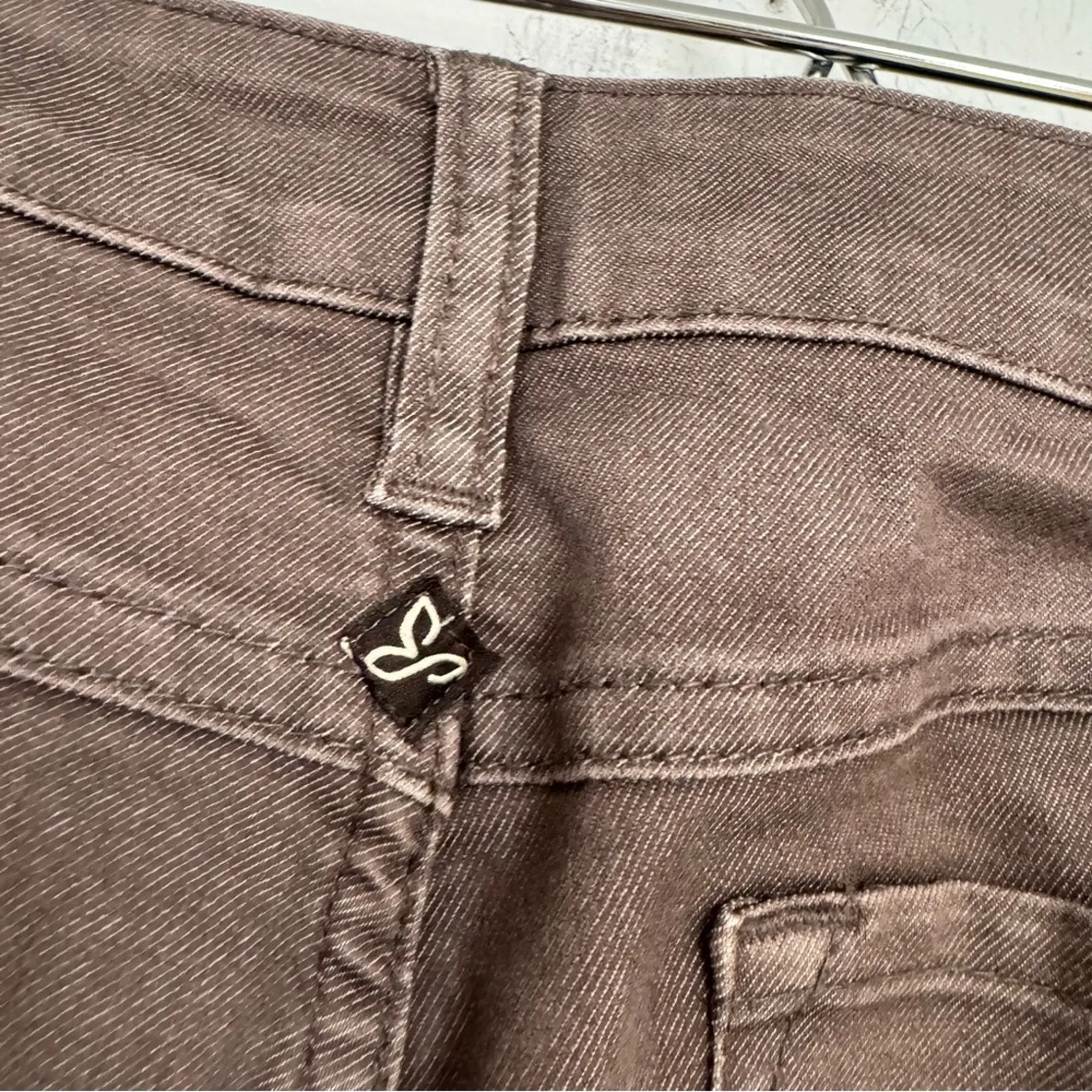 Prana Brown Low Rise Skinny Jeans Womens 4 Outdoors Hiking Casual Classic Pants - Image 7