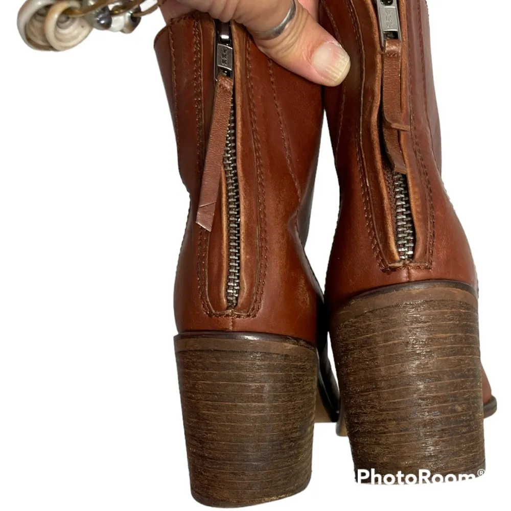 Madewell Brown Leather Ankle Boots Size 9 - Image 5