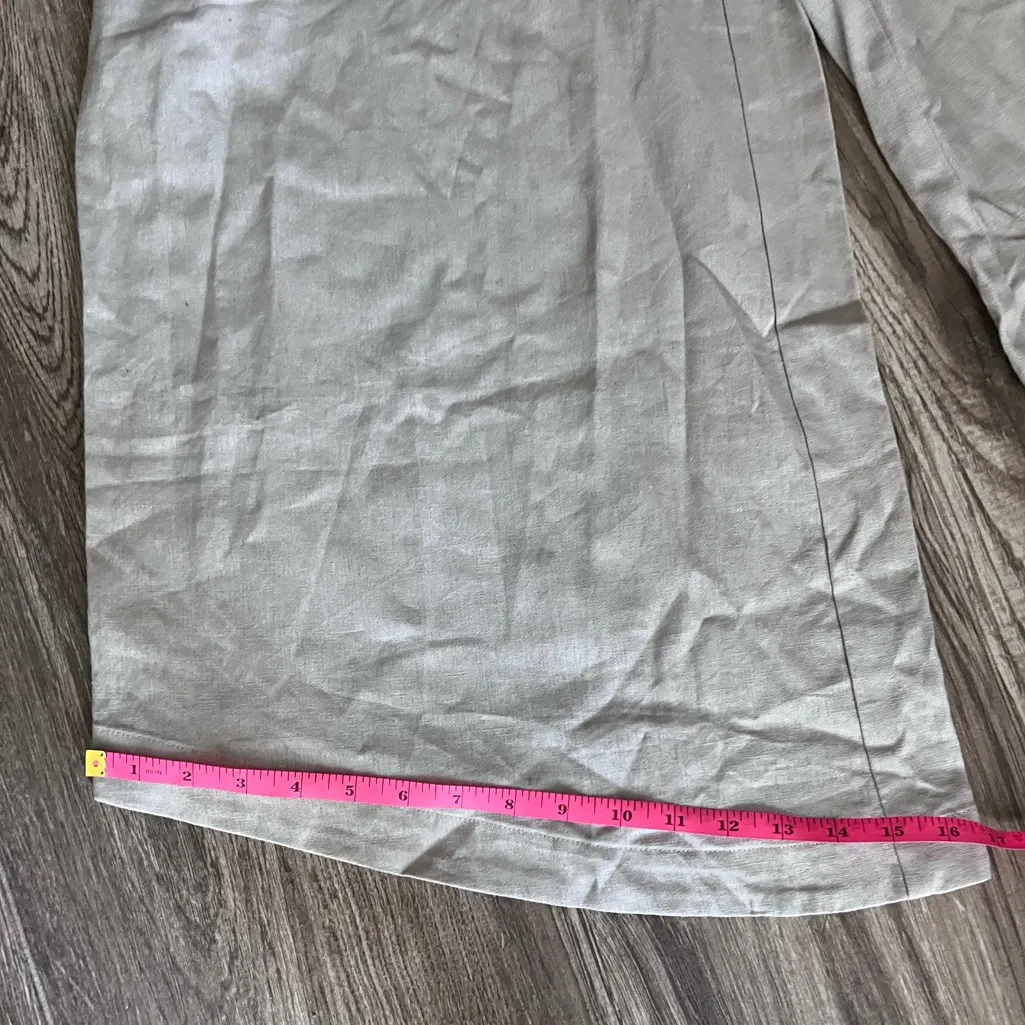 Avec les Filles Wide-Leg Linen Pants in Light Beige sz XS - Image 6