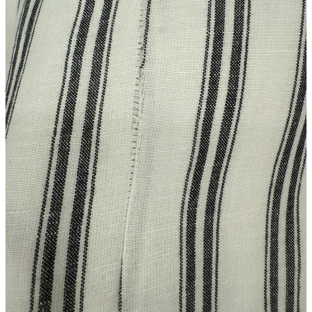 Anthropologie Pilcro Double Breasted Striped Linen Blend Blazer Jacket‎ Sz Small - Image 16