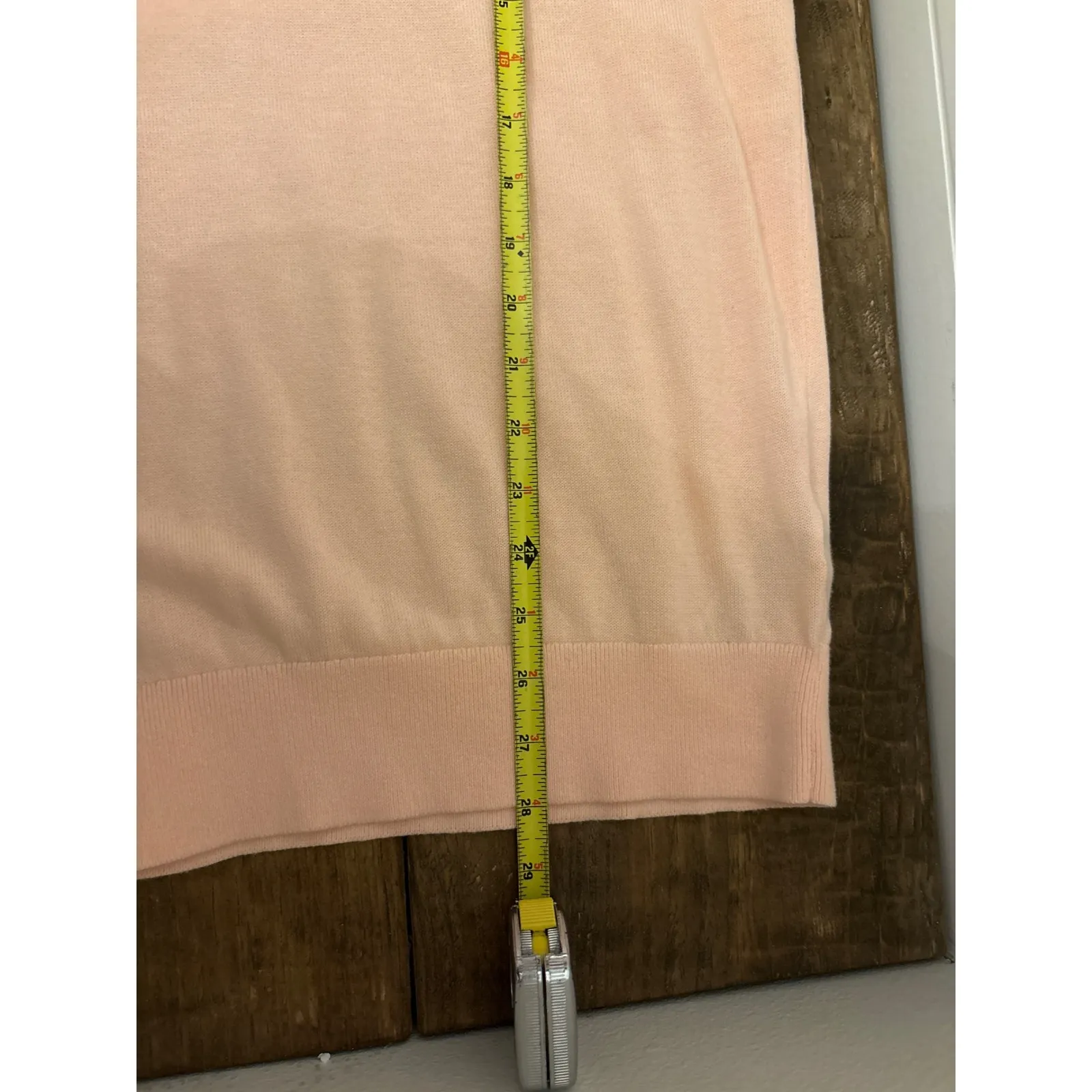 Tommy Hilfiger Women Light Pink  Sweater Long Sleeve Cotton L - Image 6