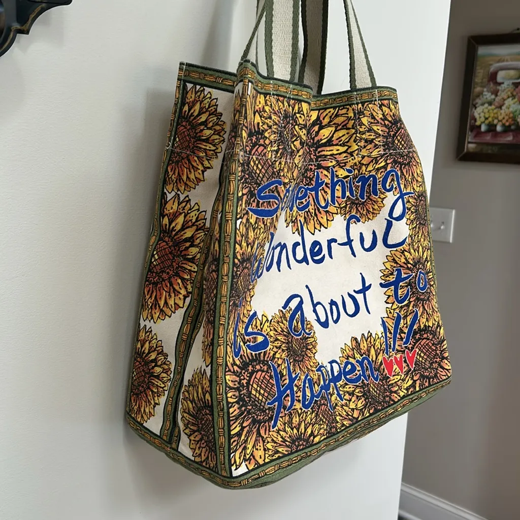 BRIGHTON TOM CLANCY SPRING 2020 "LOVE" SUNFLOWER TOTE - Image 7