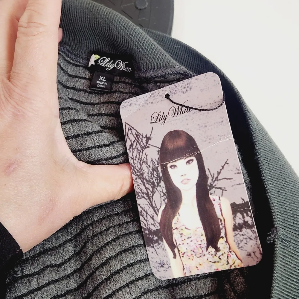 Lily White Ladies Dark Green Sequined Mini Pencil Skirt Sz XL - Image 2