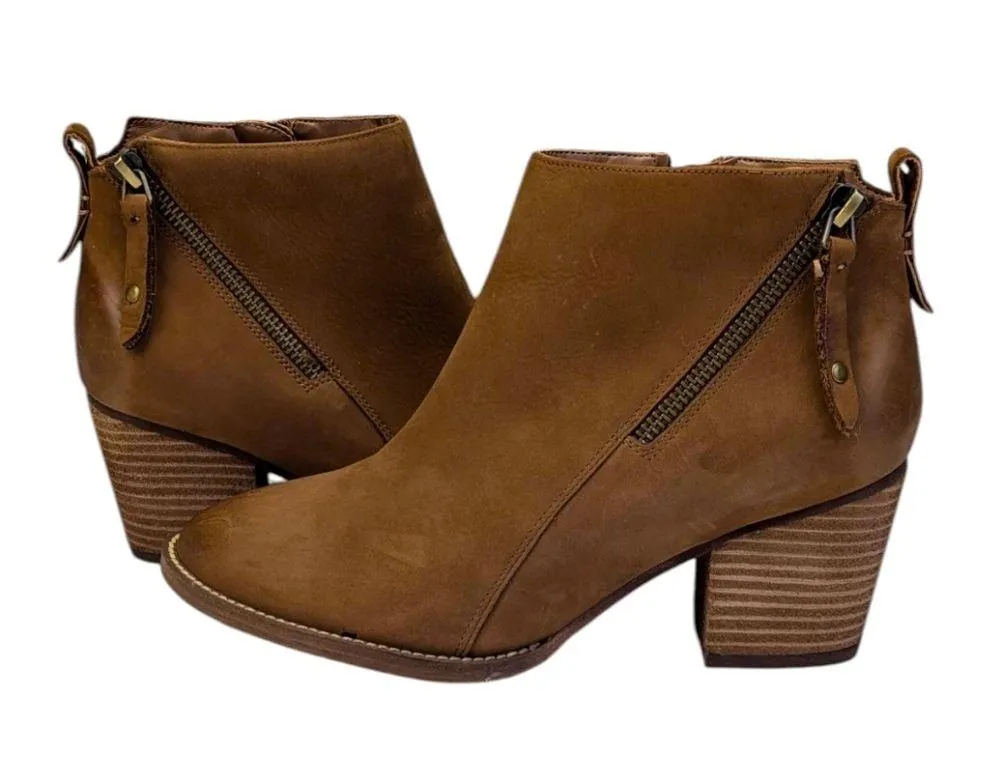 Aqua College Nancy Waterproof Ankle Boots EUC Size 8M S3829 Brown - Image 7