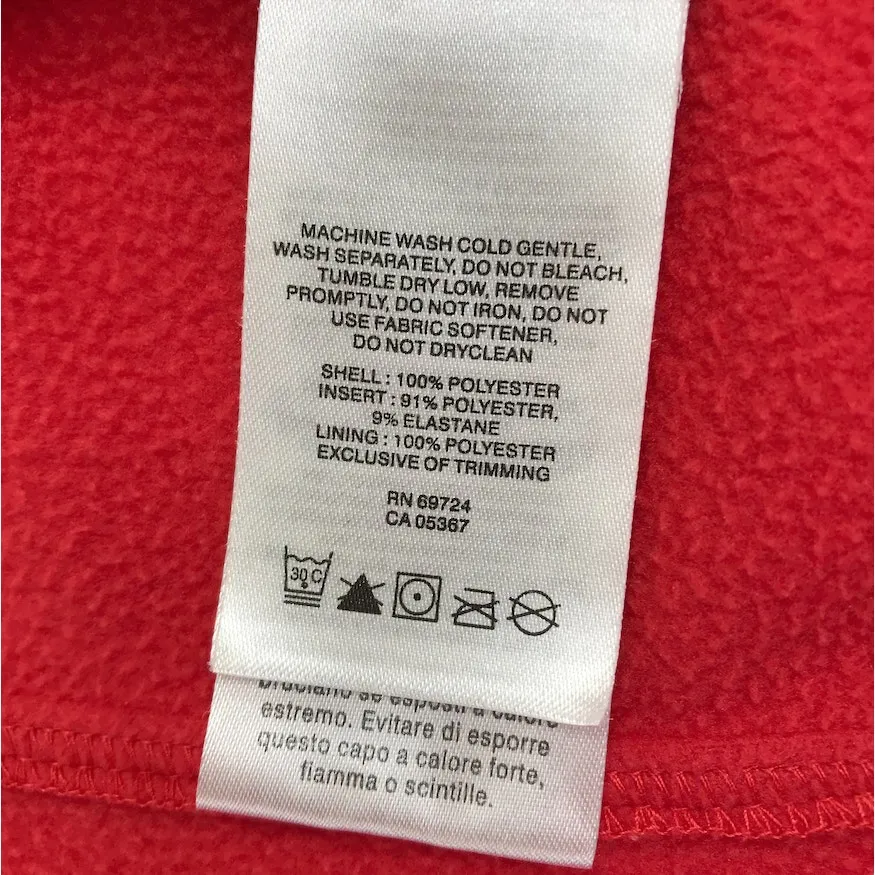 COLUMBIA Fleece Hooded Full Zip Jacket Women M Red Outdoor Everyday Travel Work - Image 10