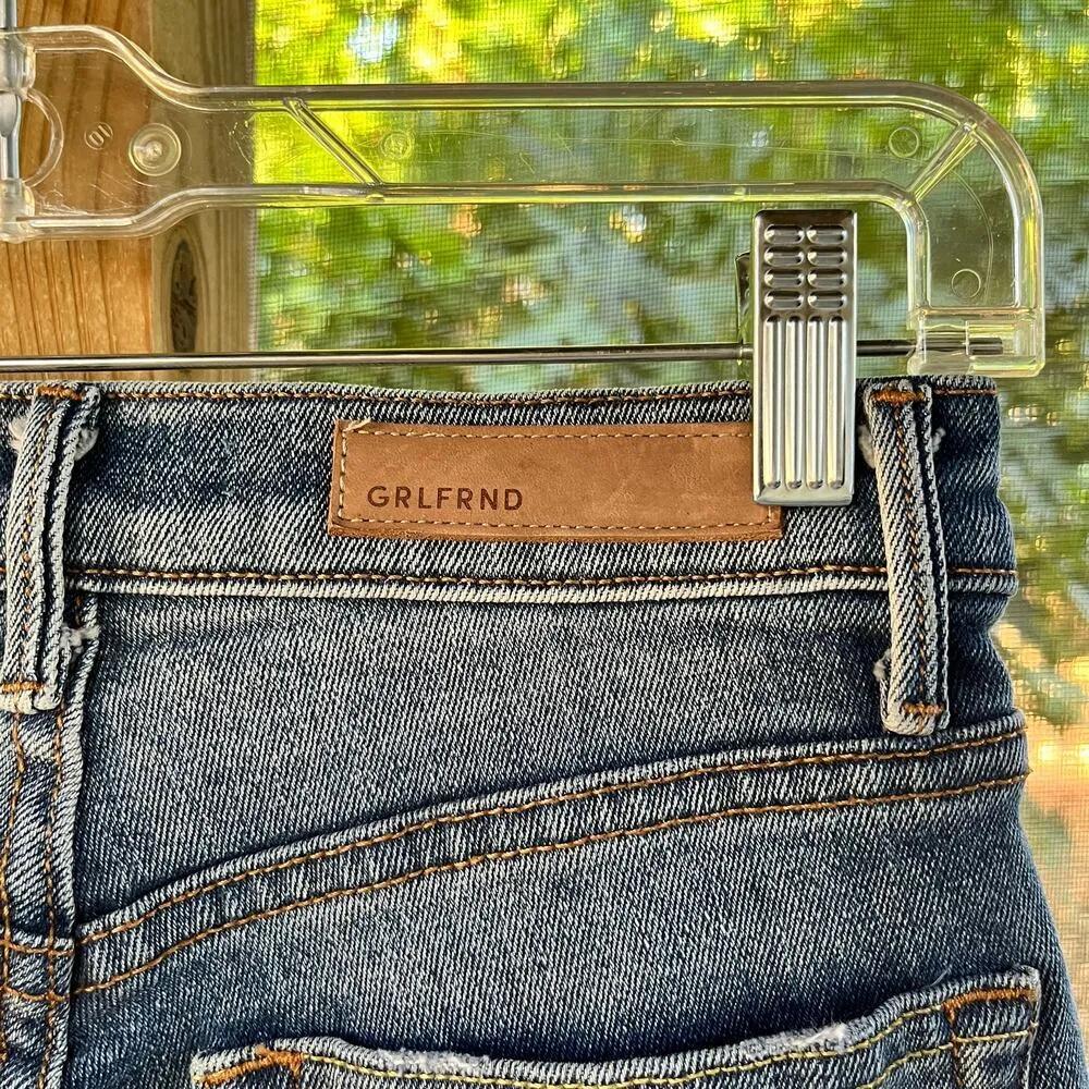 GRLFRND Karolina High Rise Jeans In Cross Your Mind Size 25. - Image 10