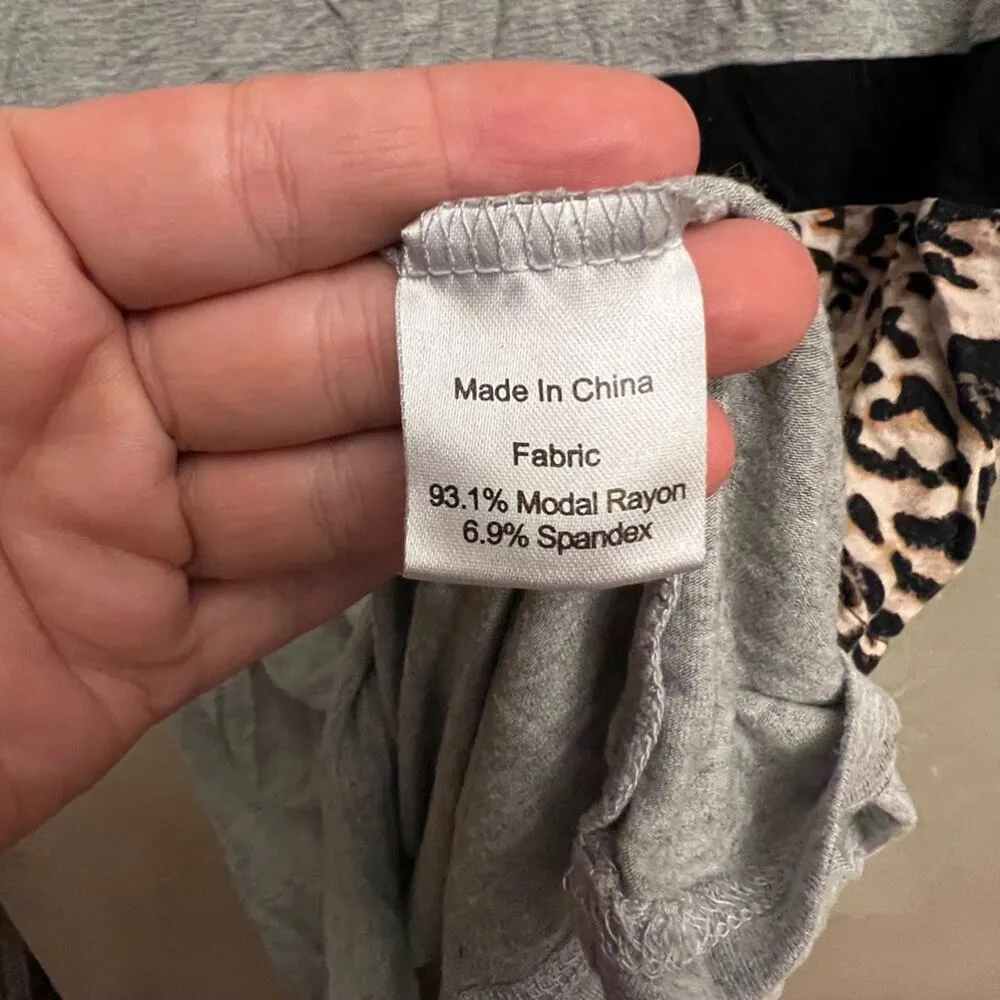 Bearsland Women’s Maternity Nursing Top Short Sleeve Patchwork Breastfeeding Tee Gray Size undefined - Image 10